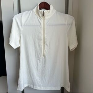 Anatomie Women’s Cream Short Sleeve Shirt Blouse Top Size XL